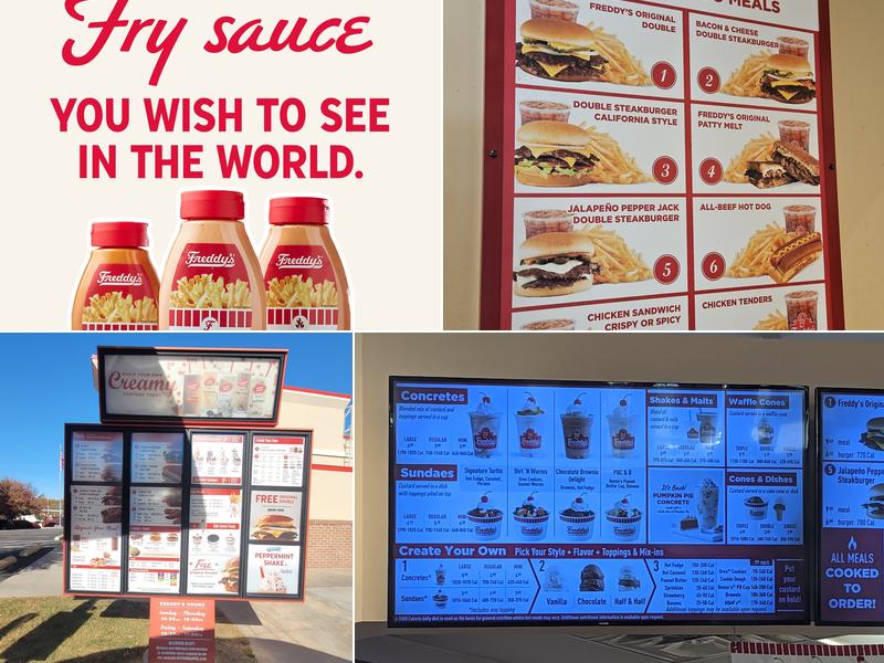 Freddy's Frozen Custard & Steakburgers Menu