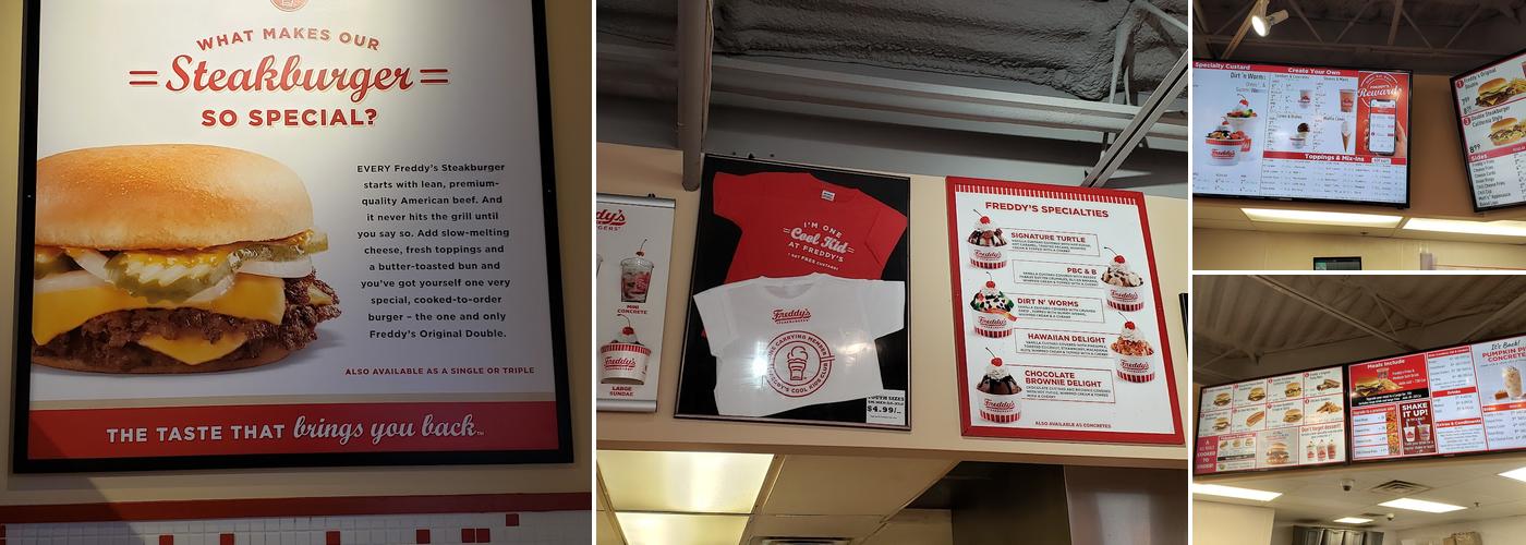 Freddy's Frozen Custard & Steakburgers Menu