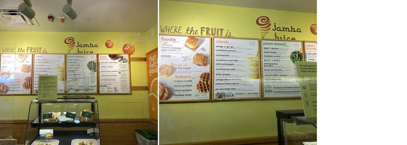 Jamba Juice Menu
