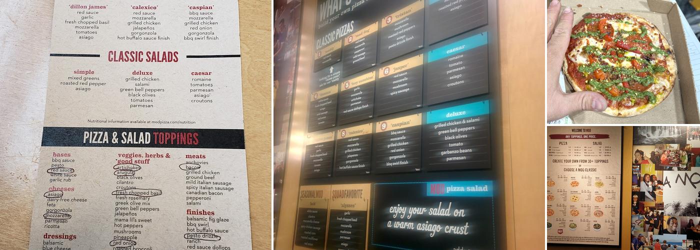 MOD Pizza Menu