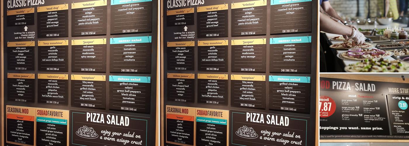 MOD Pizza Menu