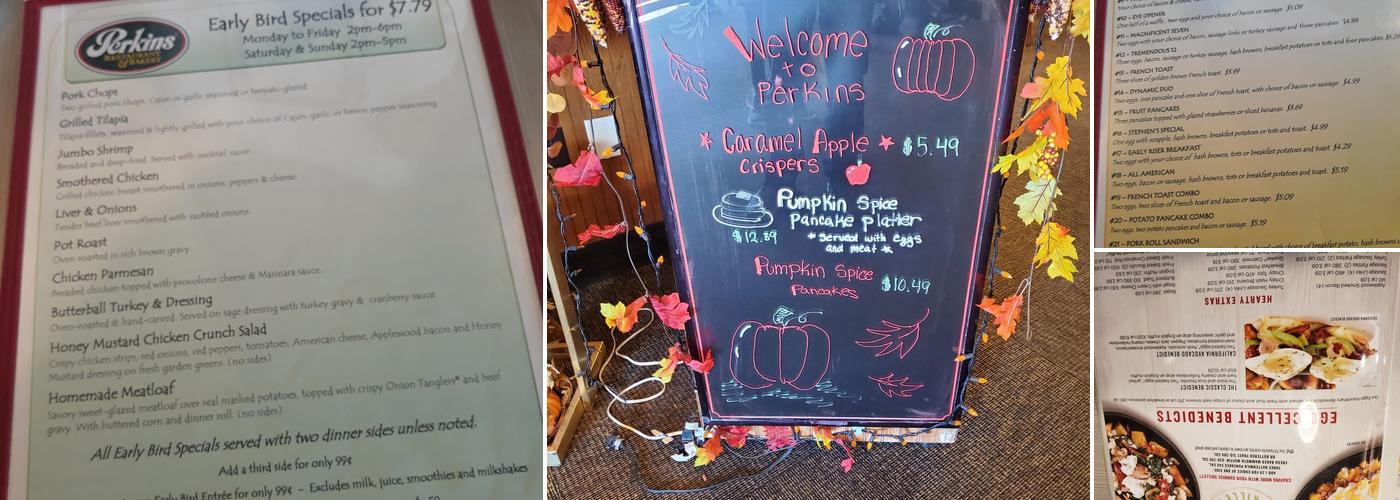 Perkins American Food Co. Menu