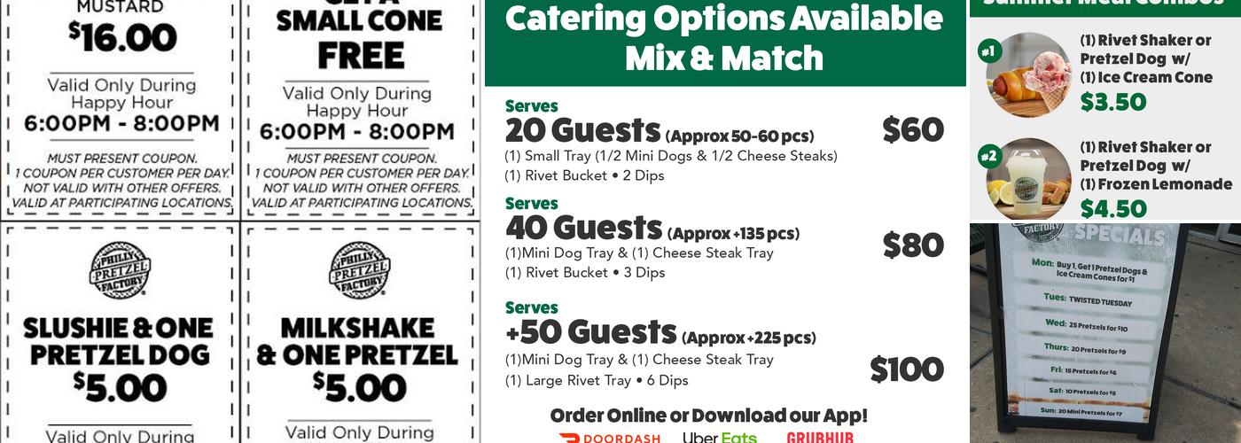 Philly Pretzel Factory Menu