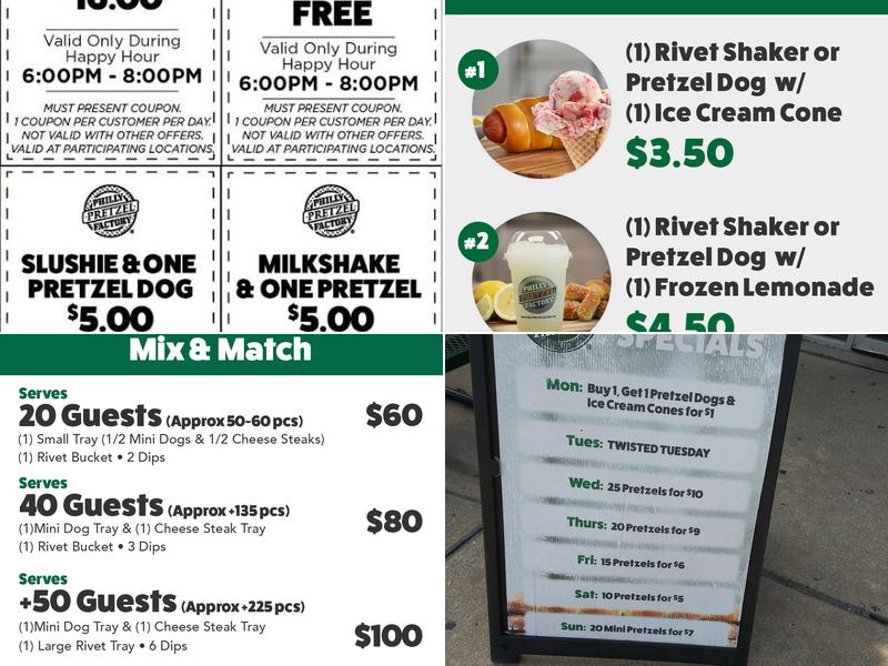 Philly Pretzel Factory Menu