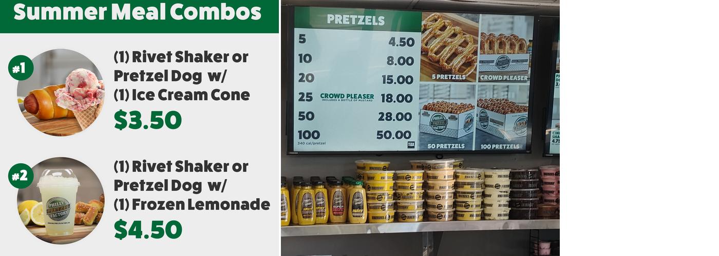 Philly Pretzel Factory Menu