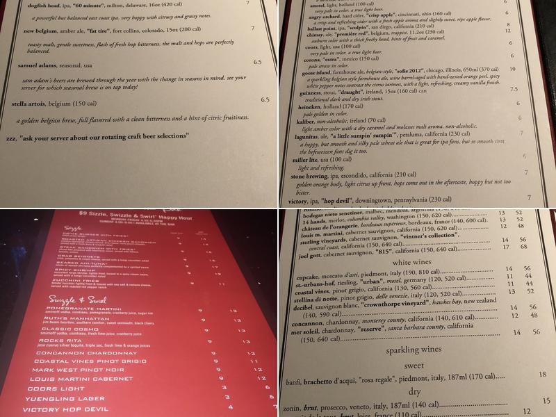 Ruth's Chris Steak House Menu