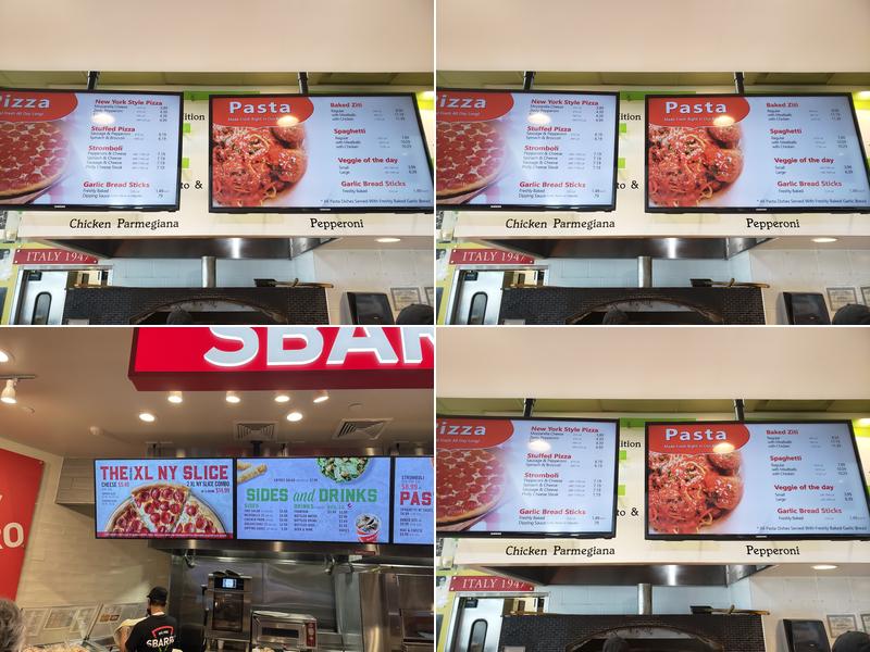 Sbarro Menu