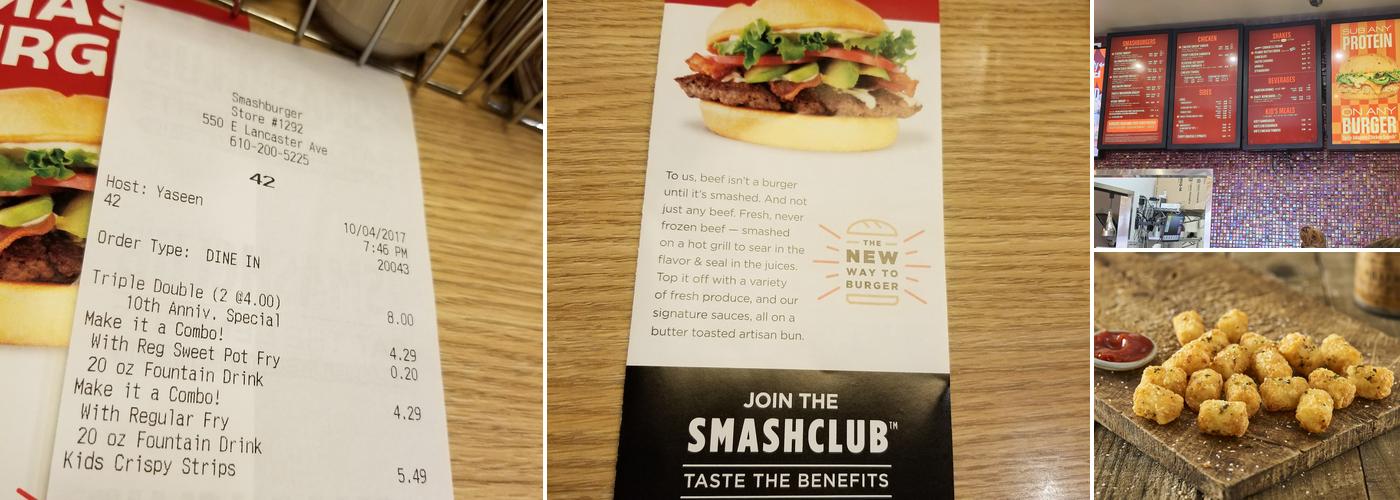 Smashburger Menu