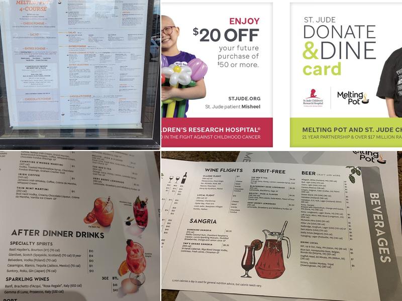 The Melting Pot Menu