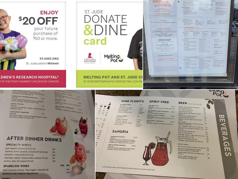 The Melting Pot Menu