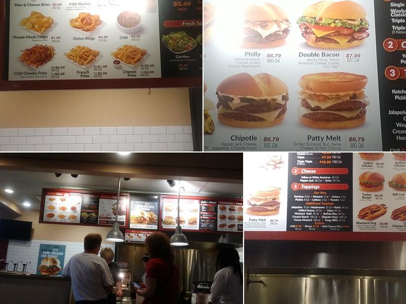 Wayback Burgers Menu
