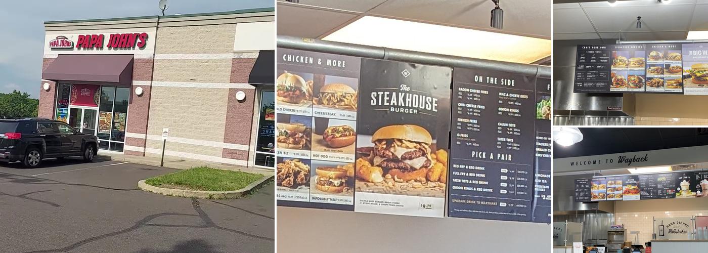 Wayback Burgers Menu