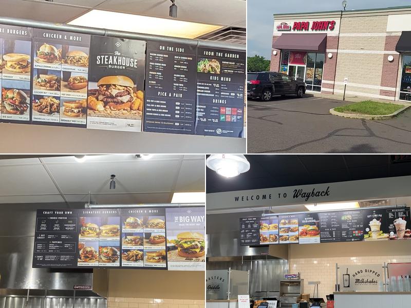 Wayback Burgers Menu