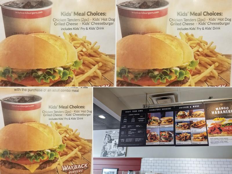 Wayback Burgers Menu