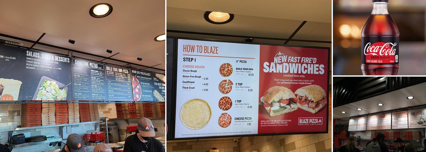 Blaze Pizza Menu