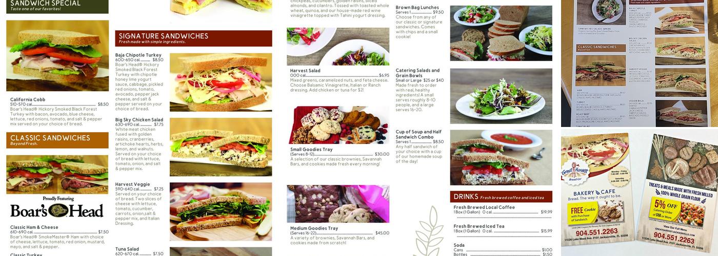 Great Harvest Bread - Jax Menu