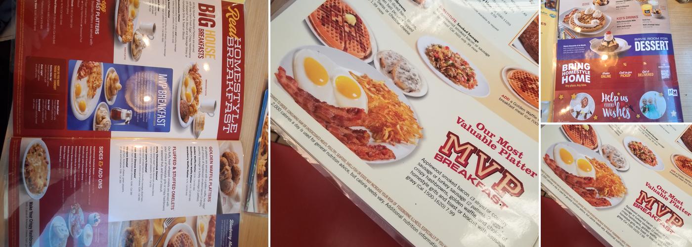Huddle House Menu