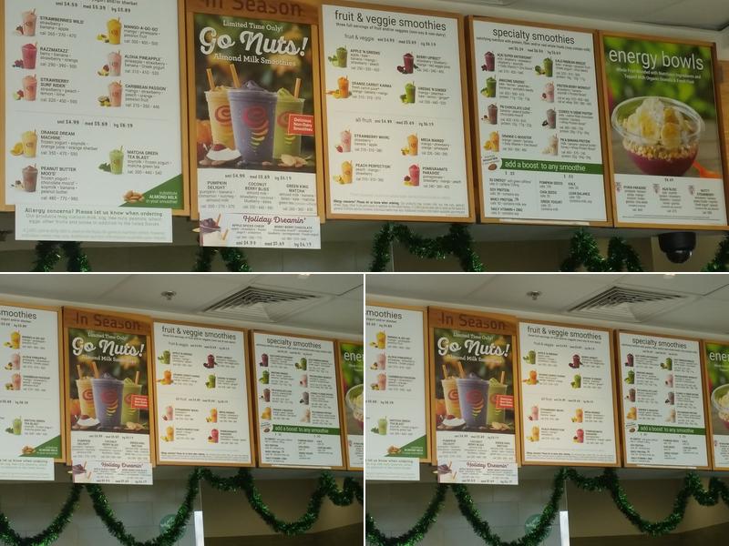 Jamba University North Florida Menu