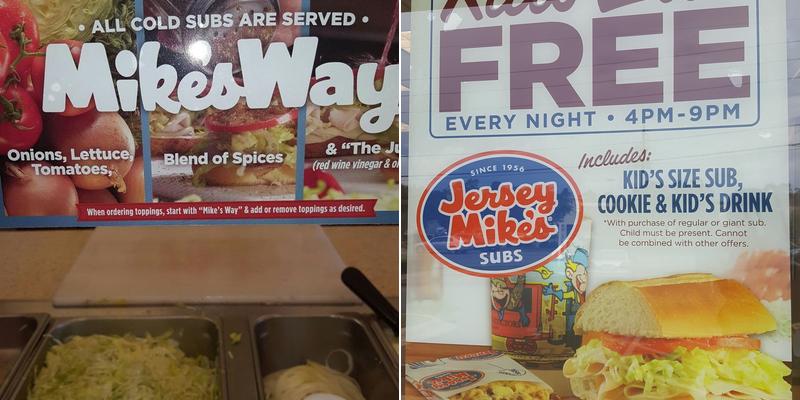 Jersey Mike's Subs Menu