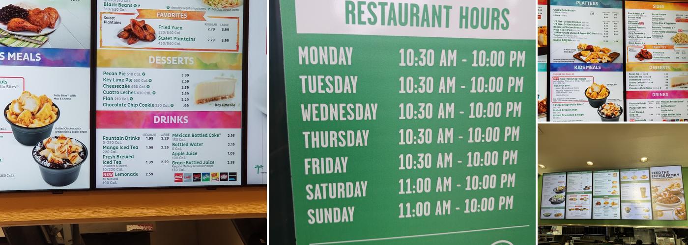 Pollo Tropical Menu