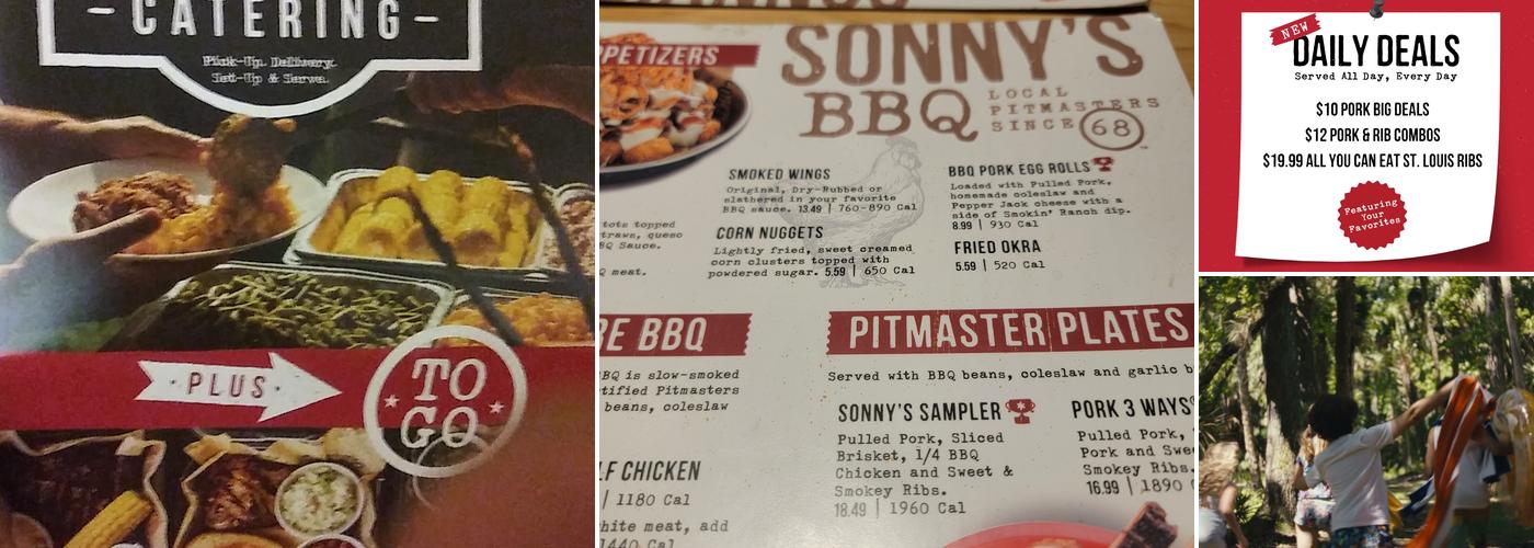 Sonny's BBQ Menu