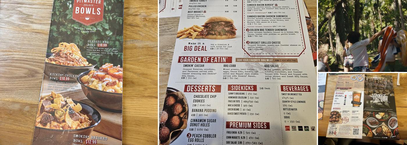Sonny's BBQ Menu