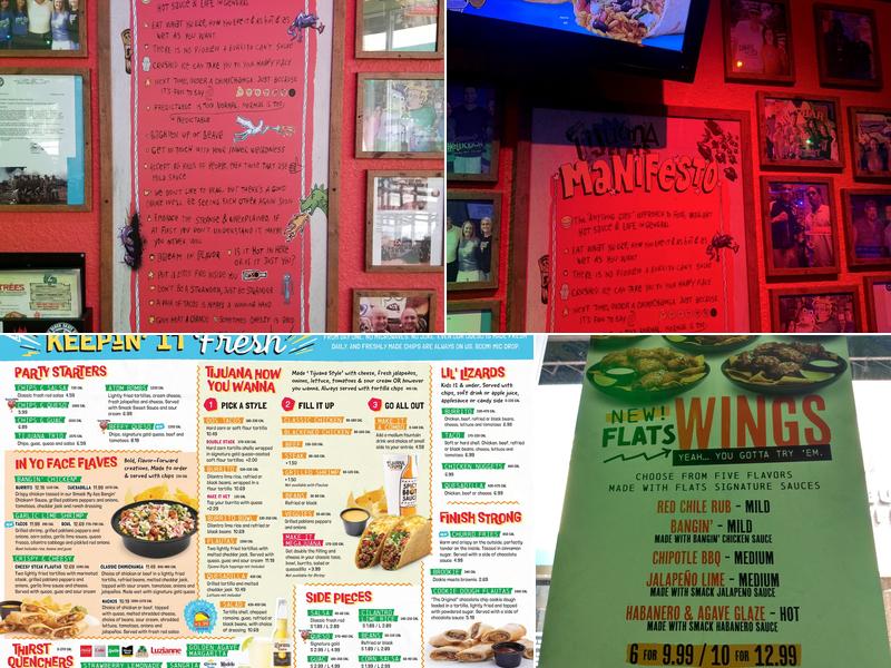 Tijuana Flats Menu