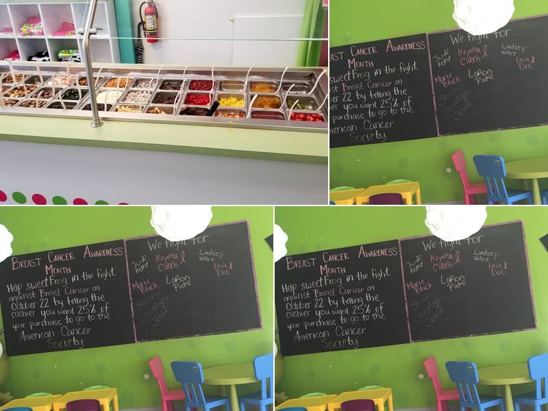 sweetFrog Premium Frozen Yogurt Menu