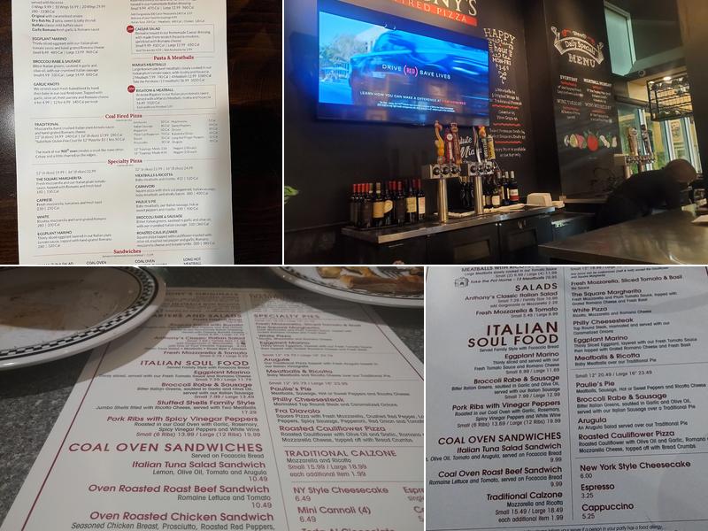 Anthony's Coal Fired Pizza & Wings Menu