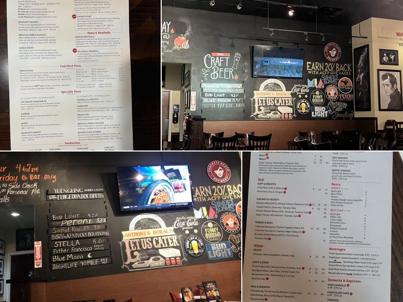 Anthony's Coal Fired Pizza & Wings Menu