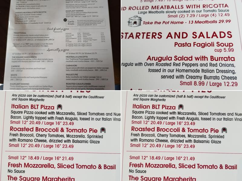 Anthony's Coal Fired Pizza & Wings Menu