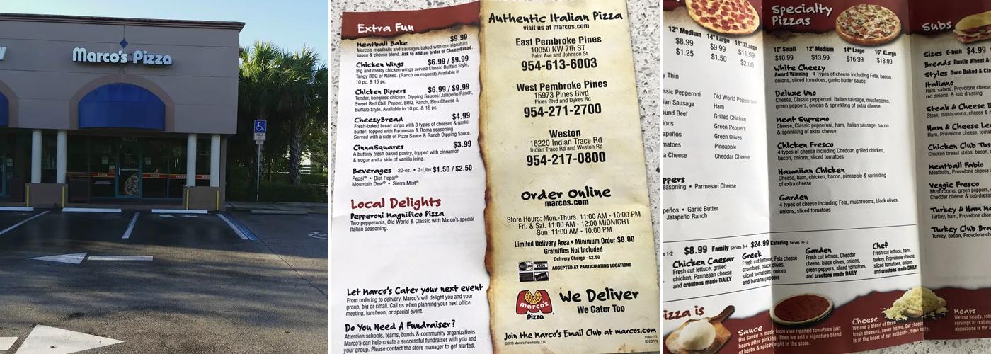 Marco's Pizza Menu