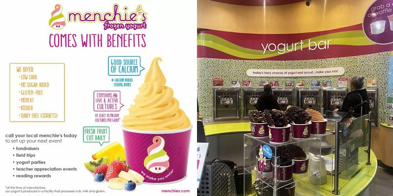 Menchie's Frozen Yogurt Menu
