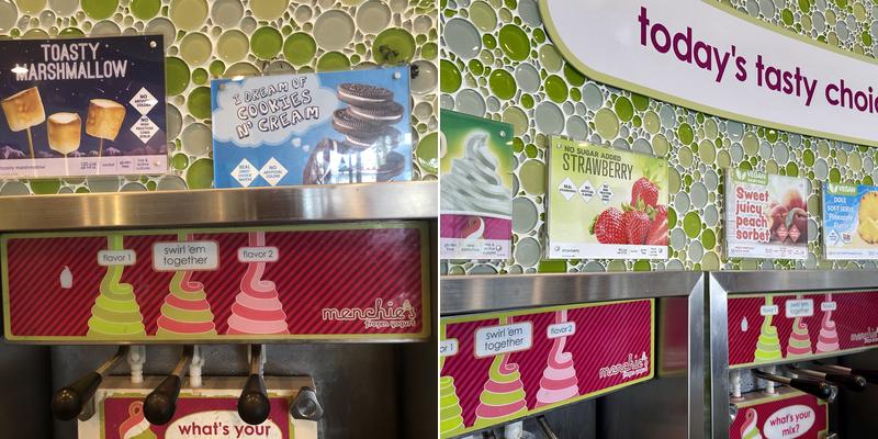 Menchie's Frozen Yogurt Menu