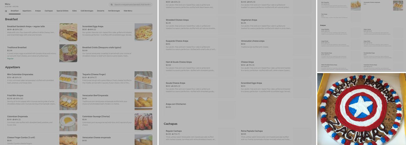 The Coffee Place Menu