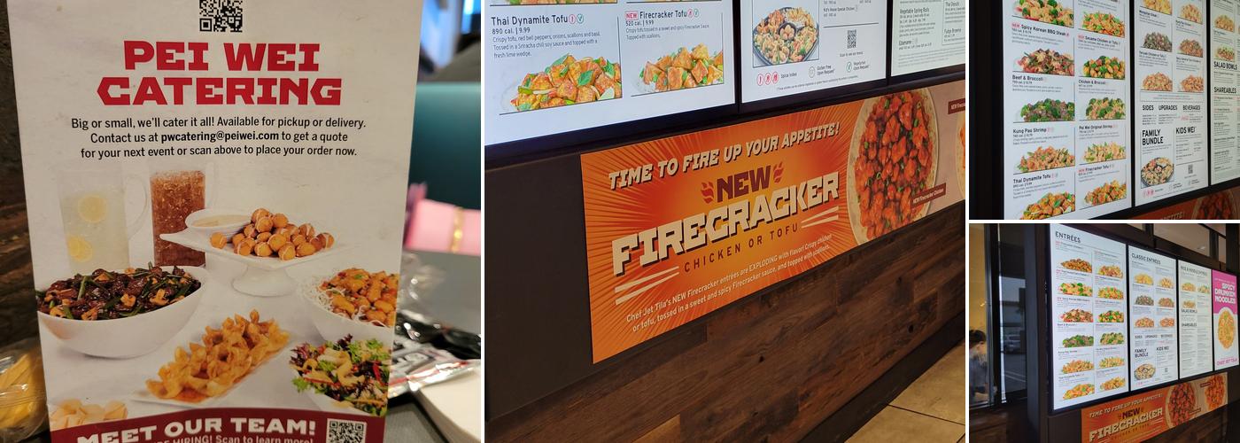 Pei Wei Asian Kitchen Menu