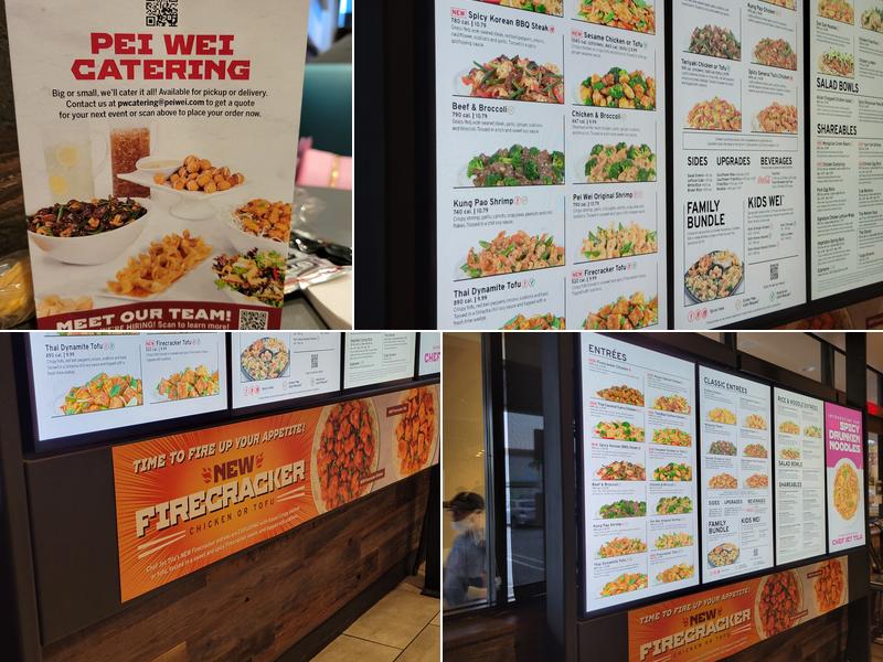 Pei Wei Asian Kitchen Menu