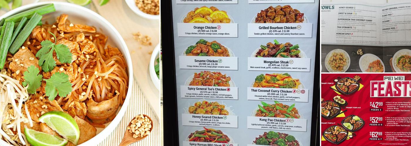 Pei Wei Asian Kitchen Menu