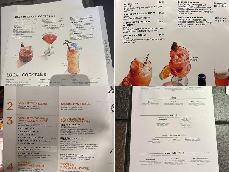 The Melting Pot Menu