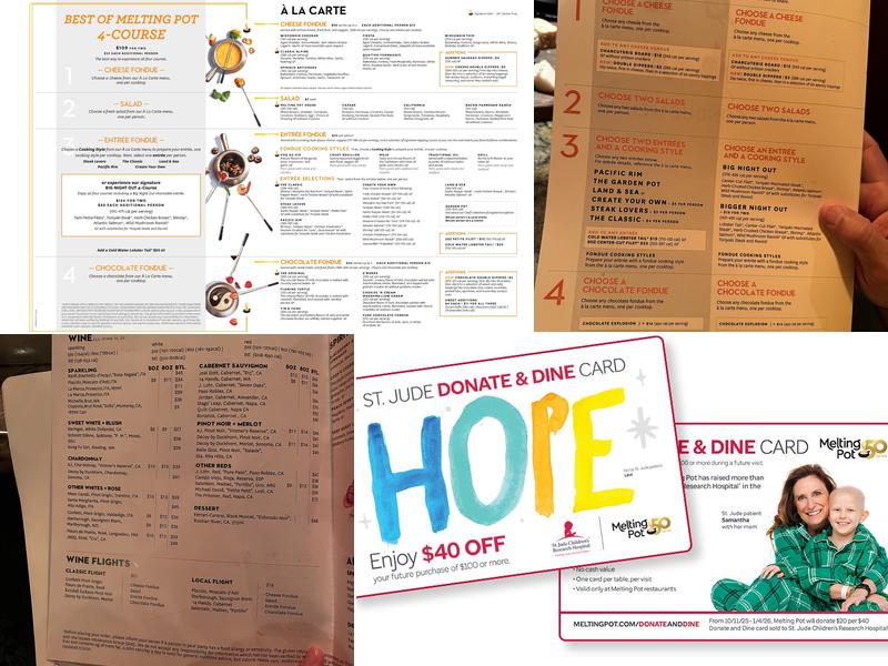 The Melting Pot Menu