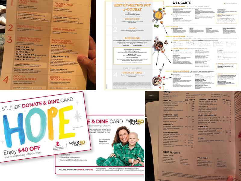 The Melting Pot Menu