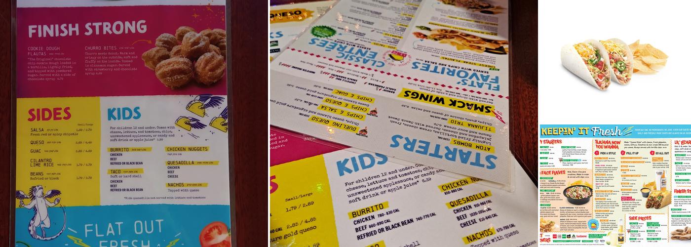 Tijuana Flats Menu