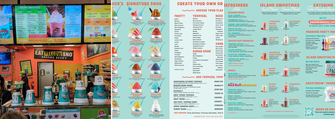 Bahama Buck's - Odessa (Gunn Highway) Menu