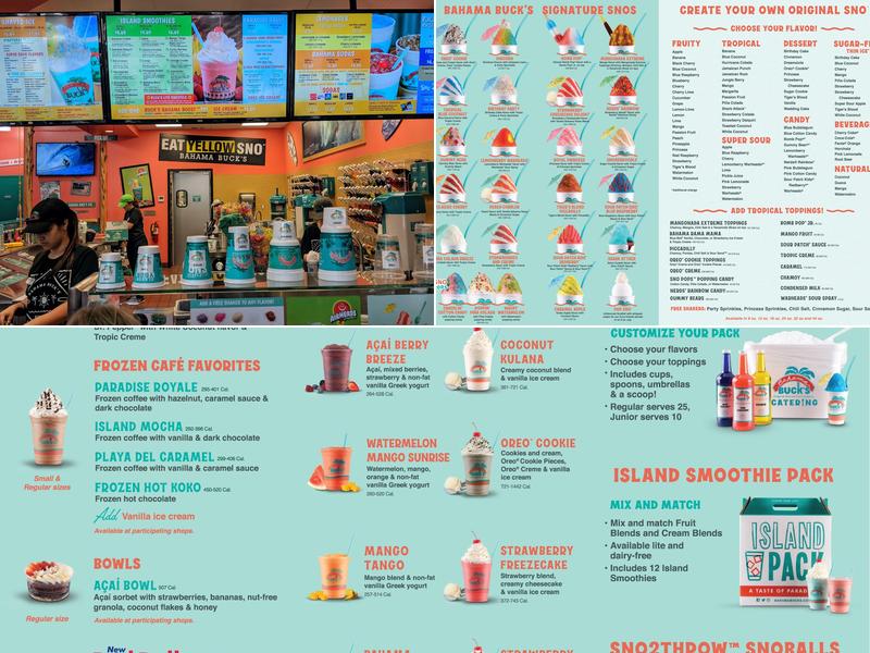 Bahama Buck's - Odessa (Gunn Highway) Menu
