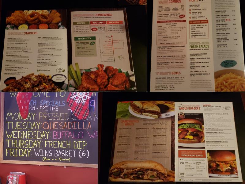 Beef 'O' Brady's Menu