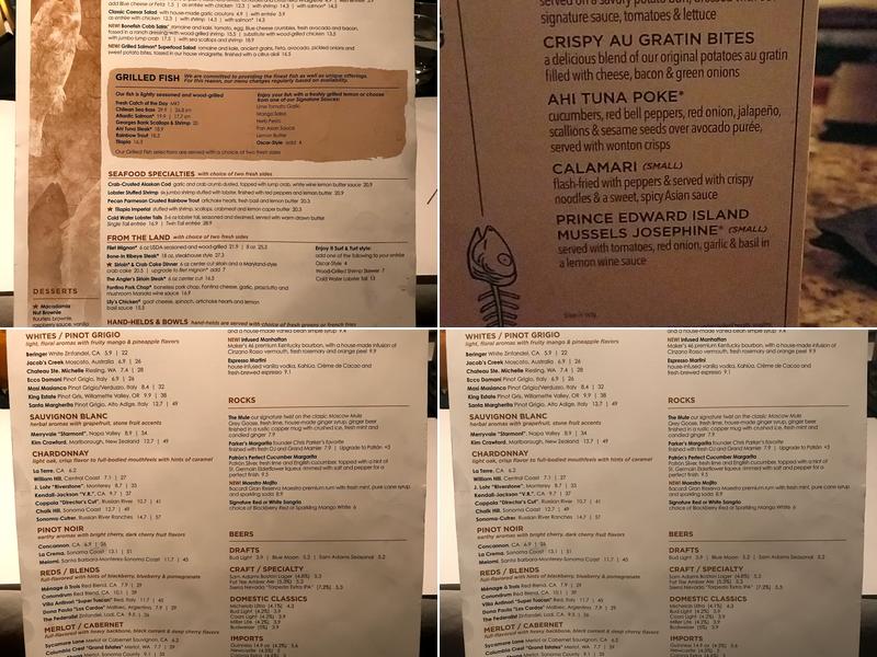Bonefish Grill Menu
