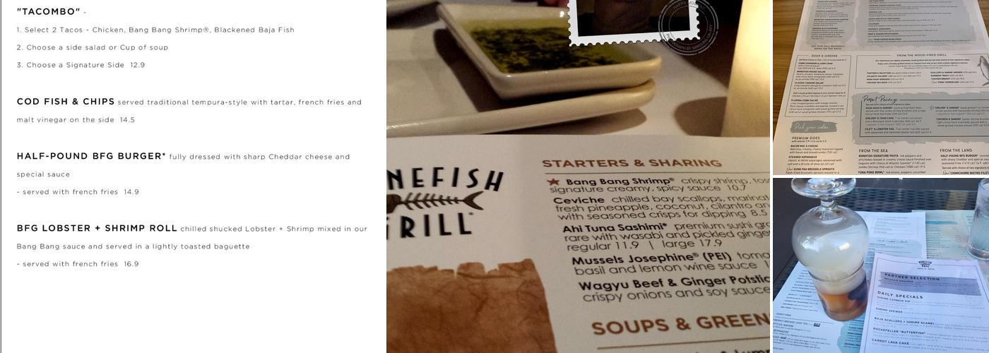 Bonefish Grill Menu