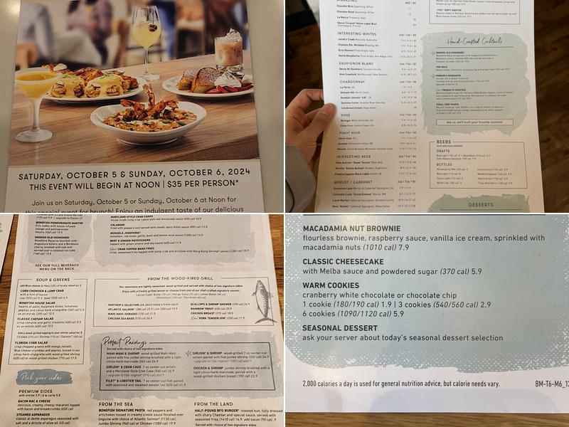Bonefish Grill Menu