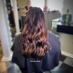Hair by Jen Slack inside Salon Solay