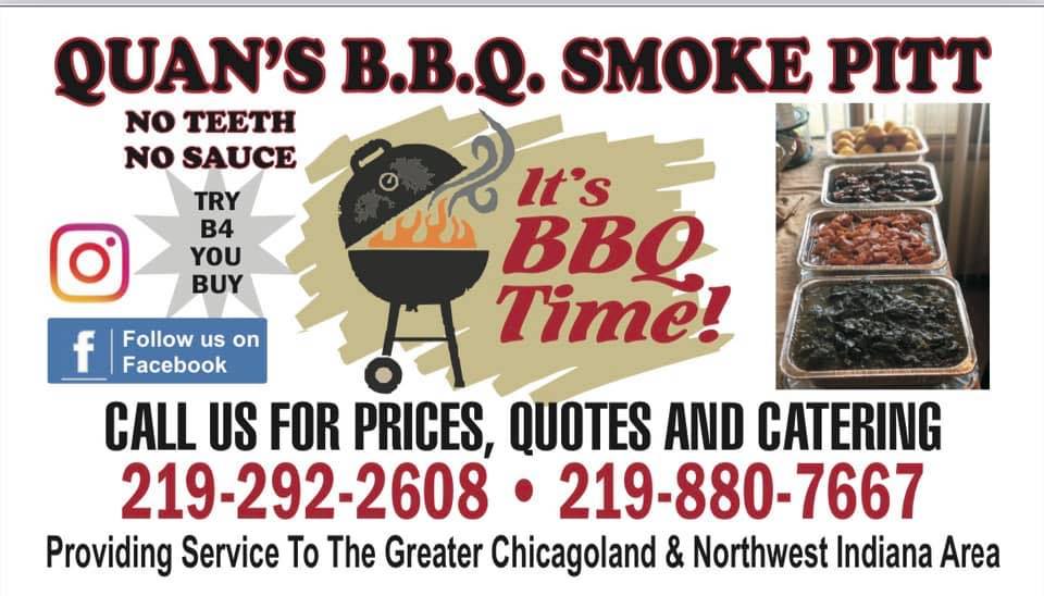 Quan's bbq smoke pitt Menu